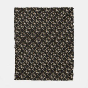 Couverture Polaire Symbole chinois chauve-souris Blanche polaire