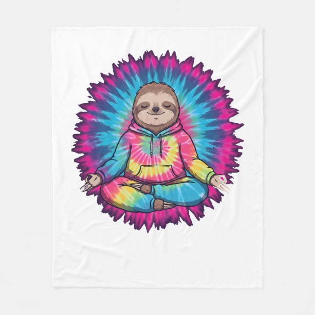 Couverture Polaire SYMBOLE DE Cravate-JOUR DE LA PARTENANCE Hippie (Devant)