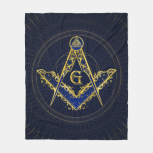 Couverture Polaire Symbole de la franc-maçonnerie Carré et camionnett