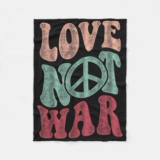 Couverture Polaire Symbole de paix Super Love Not War