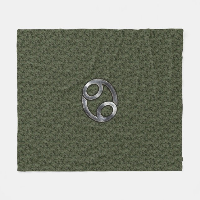Couverture Polaire Symbole du cancer du zodiaque sur la caméra numéri (Devant (Horizontal))