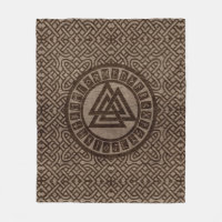 Symbole et runes de Valknut sur le motif celtique