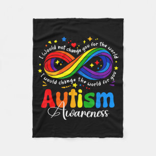 Couverture Polaire Symbole infini de sensibilisation à l'autisme acce