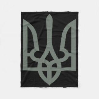 Couverture Polaire Symbole trident ukrainien Tryzub Emblem