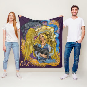 Couverture Polaire Symbole Virgo Zodiac