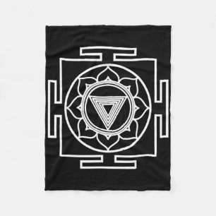 Couverture Polaire Symbole Yantra Kali Hindouisme Yoga Art Oriental