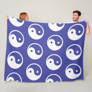 Couverture Polaire Symbole Yin Yang - tatouage solide design 2