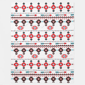 Couverture Polaire Symboles amérindiens Blanche-Toison