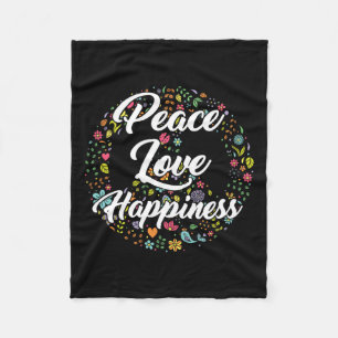 Couverture Polaire Sympathique Monde Paix Amour Bonheur Paix Voyage d