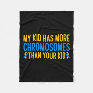 Couverture Polaire Syndrome de down chromosomes de My Kid Has More