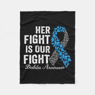 Couverture Polaire T1d Vêtements Son combat est notre combat Type 1 D