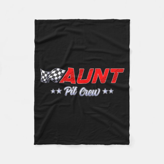 Couverture Polaire T Crew Aunt Race Car Family Matching Racing Birthd (Devant)