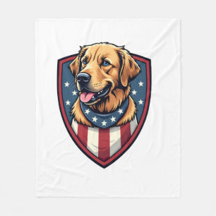 Couverture Polaire T-shirt avec gravure Golden Retriever Papa Chien P