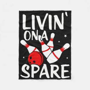Couverture Polaire T-shirt d'équipe de ligue de bowling Living On A S