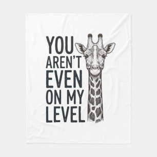 Couverture Polaire T-shirt drôle de girafe Vous n'êtes même pas à mon