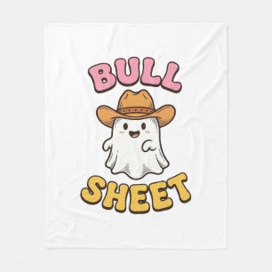 Couverture Polaire T-shirt drôle vintage cowboy fantôme mignon Bull S