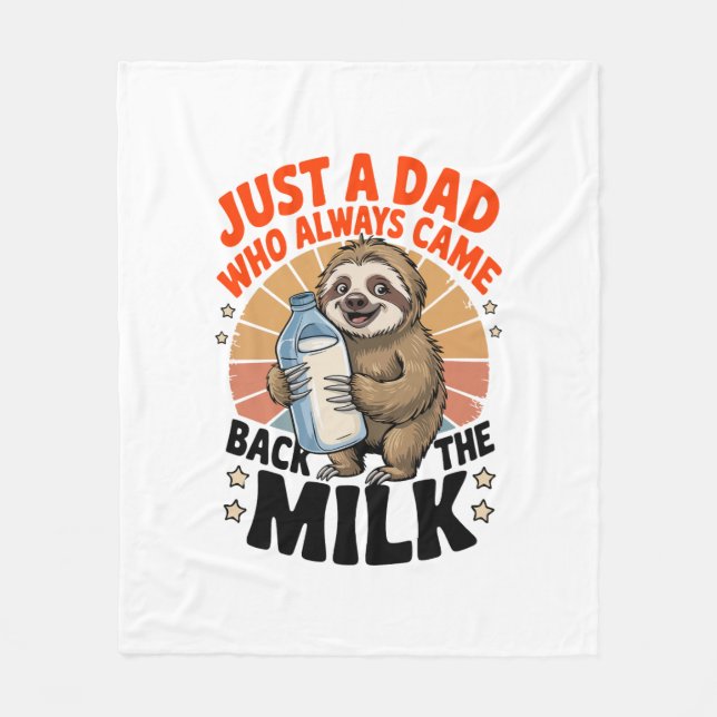 Couverture Polaire T-shirt fête des pères avec paresse (Devant)