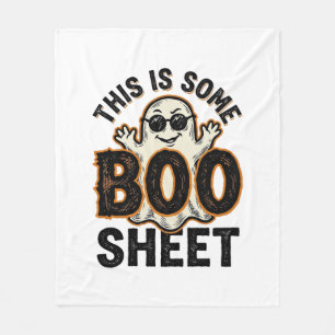 Couverture Polaire T-shirt vintage Halloween drôle de fantôme Boo She