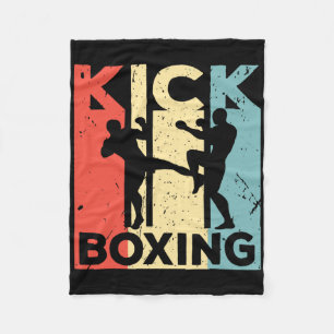 Couverture Polaire T-shirt vintage kickboxing - arts martiaux kickbo
