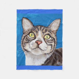 Couverture Polaire Tabby Cat Peinture
