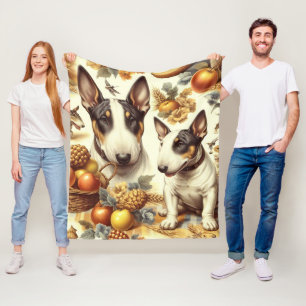 Couverture Polaire Tableau vintage Bull Terrier