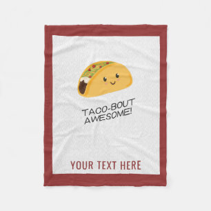 Couverture Polaire Taco-accès personnalisé par taco mignon de Kawaii