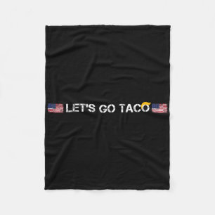 Couverture Polaire Tacos Drôle De Trump Toujours Se Débiner Allons-Y 
