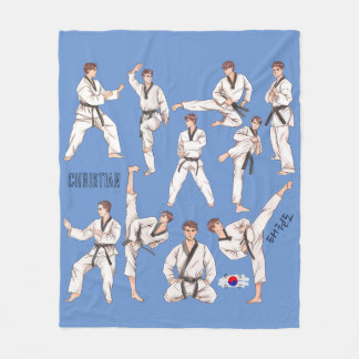 Couverture Polaire Taekwondo Arts martiaux coréens