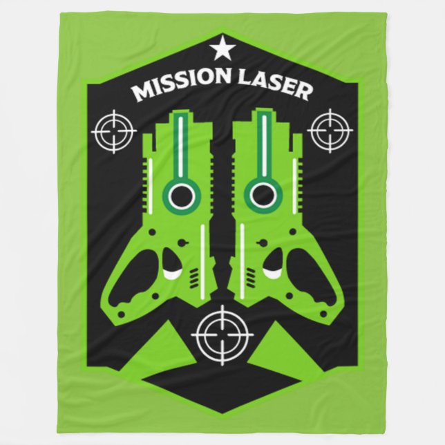 Couverture Polaire Tag laser Mission Enfants (Devant)