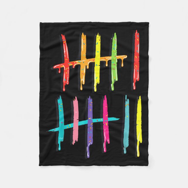 Couverture Polaire Tally Marks 6 7 Numbers Funny Six Seven 67 Meme Ge (Devant)