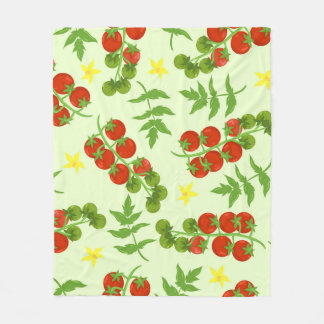 Couverture Polaire Tango de tomate : Impression végétale Vintage
