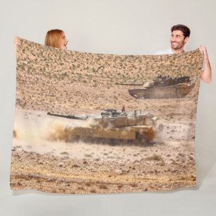 Couverture Polaire TANK DE BATAILLE - M1 Abrams