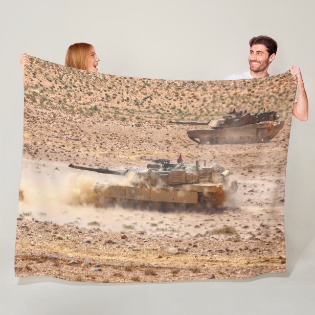 Couverture Polaire TANK DE BATAILLE - M1 Abrams (En situation)