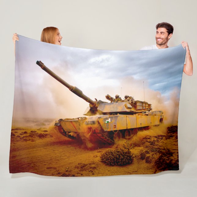 Couverture Polaire TANK DE BATAILLE - M1 Abrams (En situation)