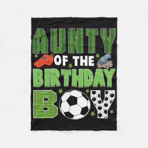 Couverture Polaire Tante du groupe de football du garçon d'anniversai