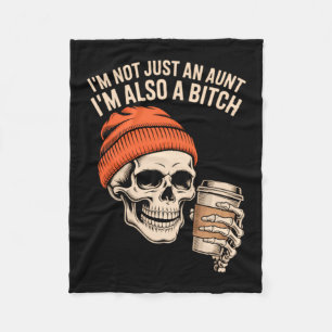 Couverture Polaire Tante Funny Skeleton Tatie