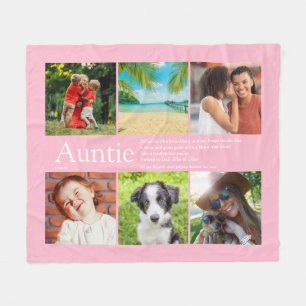 Couverture Polaire Tante Tante Définition Photo Collage Rose