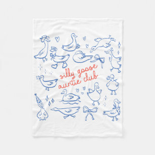 Couverture Polaire Tante Tante Silly Goose Fête des Mères Silly Goose
