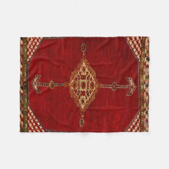 Couverture Polaire Tapis de Perse - conception audacieuse (Devant (Horizontal))