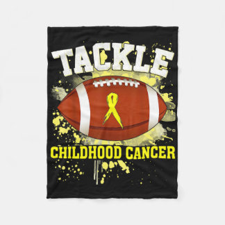 Couverture Polaire Tapis de sensibilisation au cancer infantile Footb