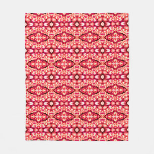 Couverture Polaire Tapis perse sans couture rouge. Texture ethnique a