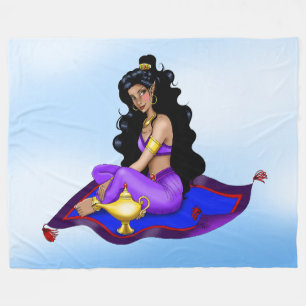 Couverture Polaire Tapis Volant Génie Lampe Ciel Bleu