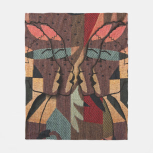 Couverture Polaire Tapisserie africaine