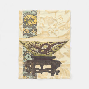 Couverture Polaire Tapisserie asiatique avec la conception de cuvette