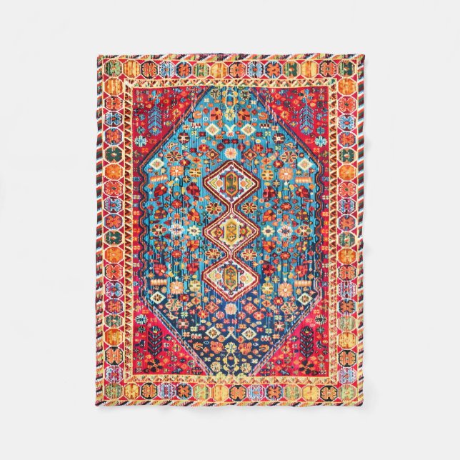 Couverture Polaire Tapisserie intemporelle : Patrimoine marocain colo (Devant)