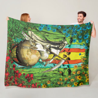 Couverture Polaire Tarot de Père Noël Muerte - le monde