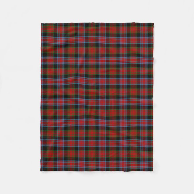 Couverture Polaire Tartan d'Alexandre de clan (Devant)