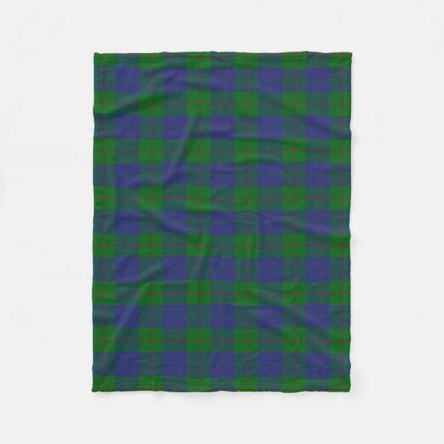 Couverture Polaire Tartan de Barclay de clan (Devant)