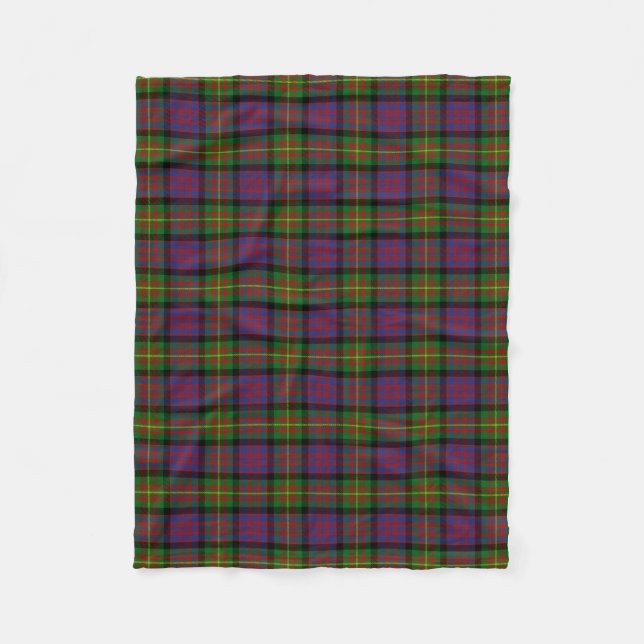 Couverture Polaire Tartan de Carnegie de clan (Devant)
