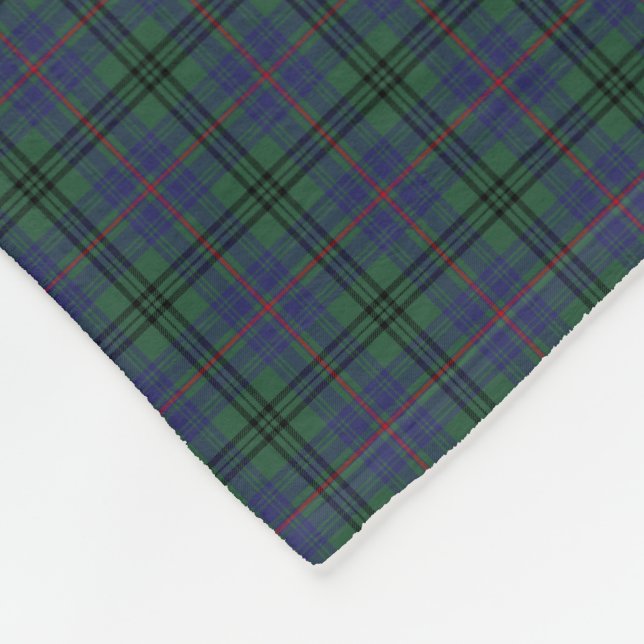 Couverture Polaire Tartan de marcheur de clan (Coin)